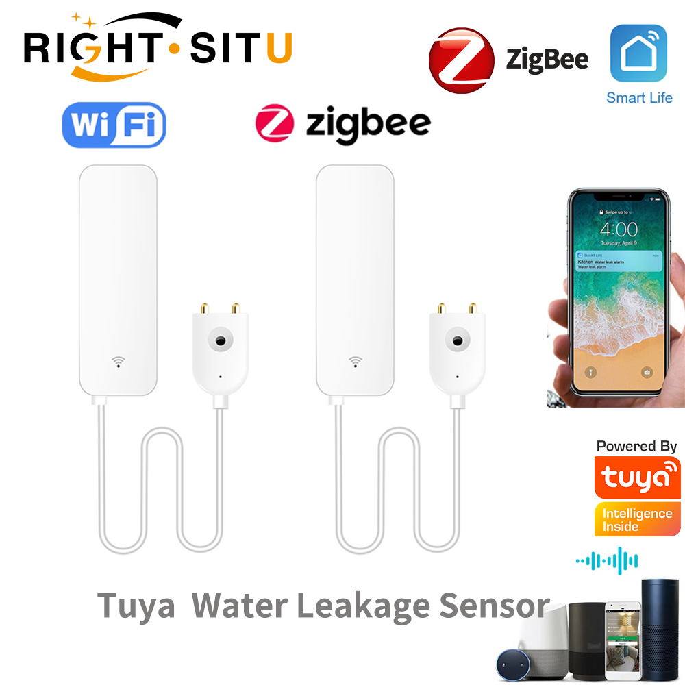 Water Alarm Sensor - Tuya WiFi Water Leak Sensor, Water