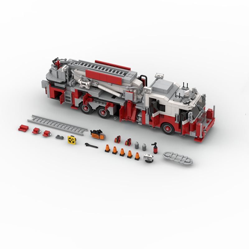 1365pcs MOC FDNY - New York -  - огляд і ціна Fire Escape Ladder