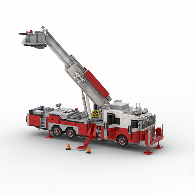 1365pcs MOC FDNY - New York -  - огляд і ціна Fire Escape Ladder