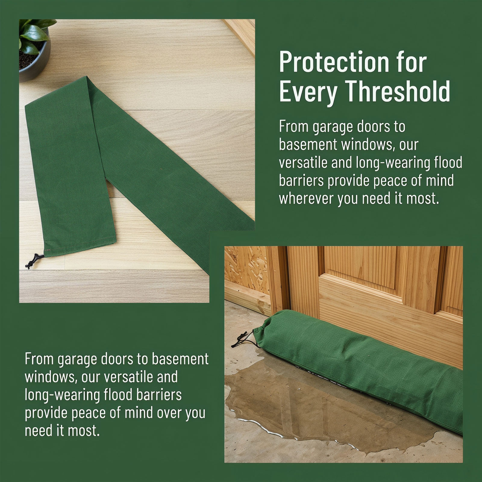 3Pcs Canvas Flood Control Sand - огляд і ціна Flood Barrier Bag