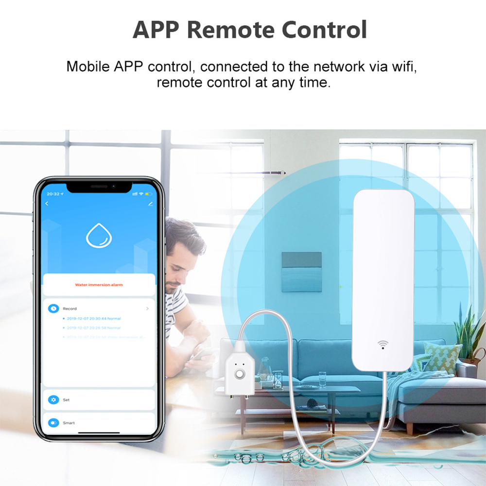 Tuya WiFi Water Leak Sensor, W - огляд і ціна Water Alarm Sensor